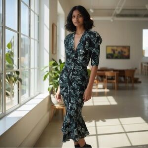 NWT Veronica Beard Kent Silk Dress Size 0 $595